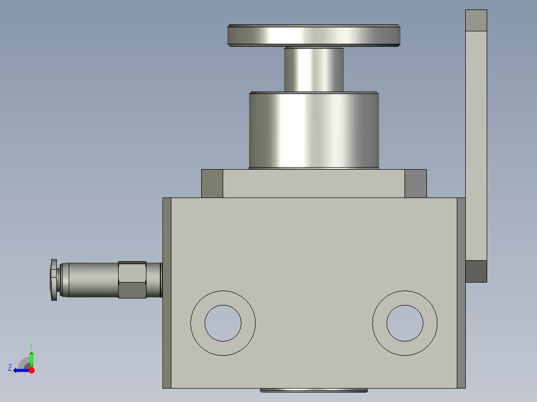 防掉气锁右视图