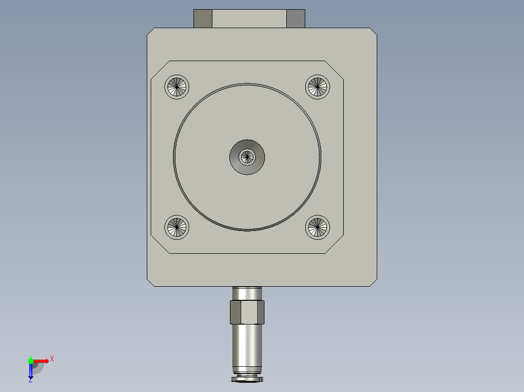 防掉气锁俯视图