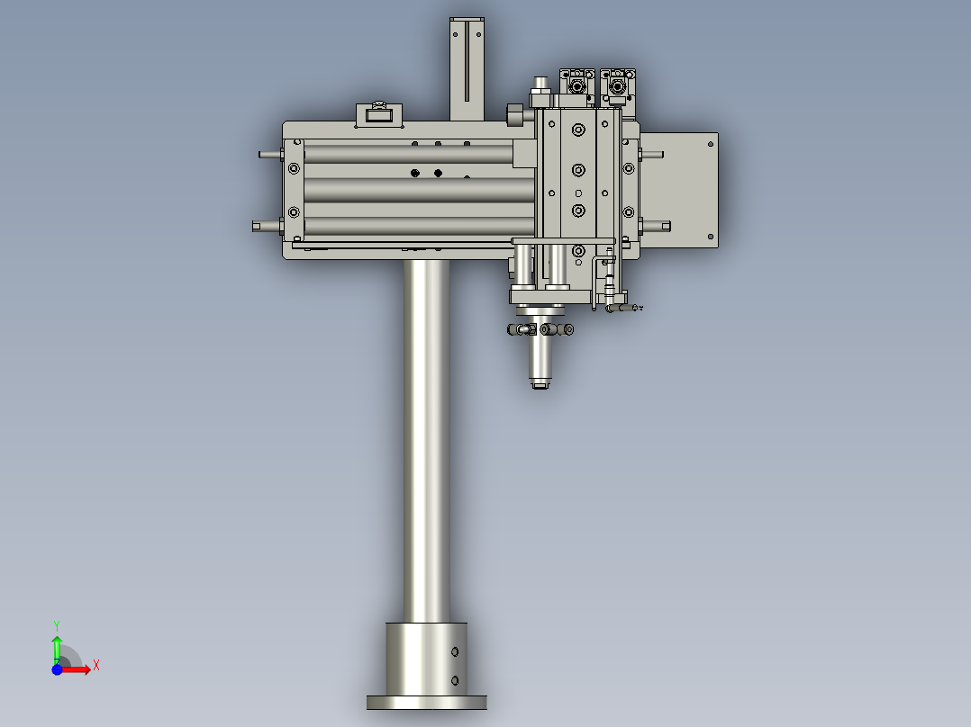 IDK80040D300A-传动齿轮机械手装置前视图