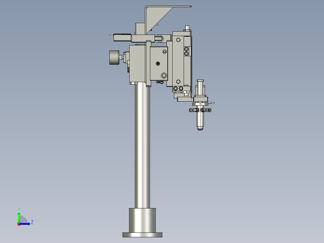 IDK80040D300A-传动齿轮机械手装置左视图