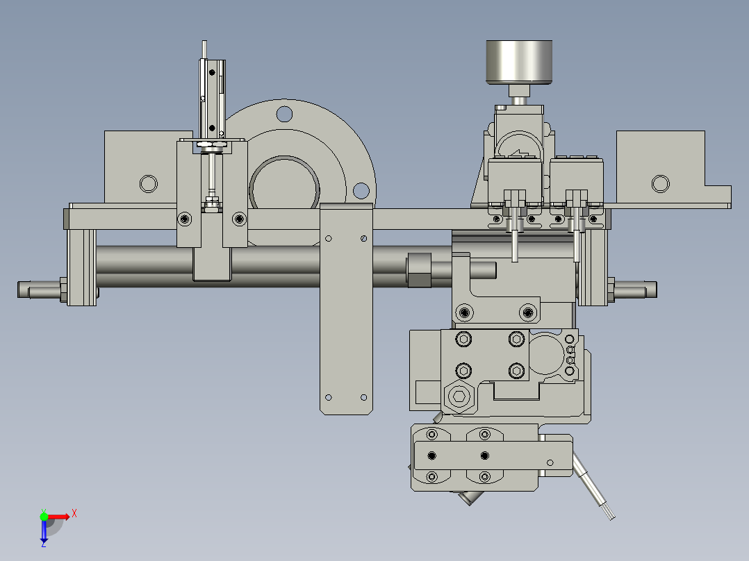IDK80040D300A-传动齿轮机械手装置俯视图