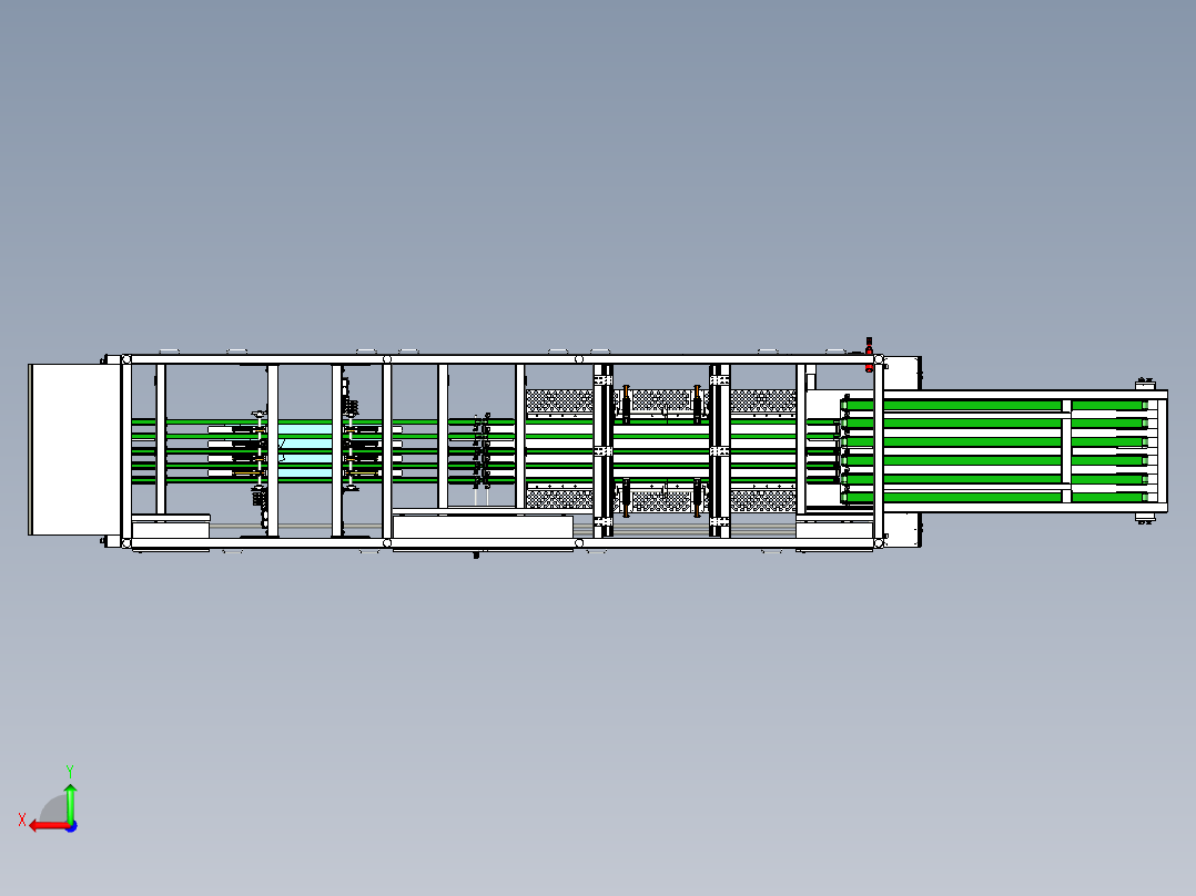 服装折叠机后视图