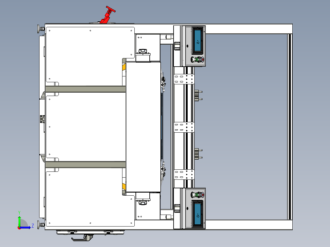 服装折叠机左视图