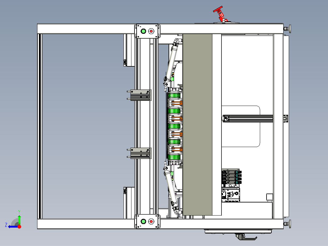服装折叠机右视图