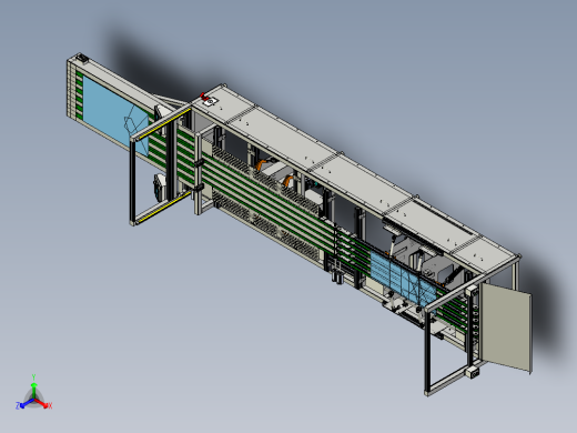 服装折叠机正等轴测缩略图