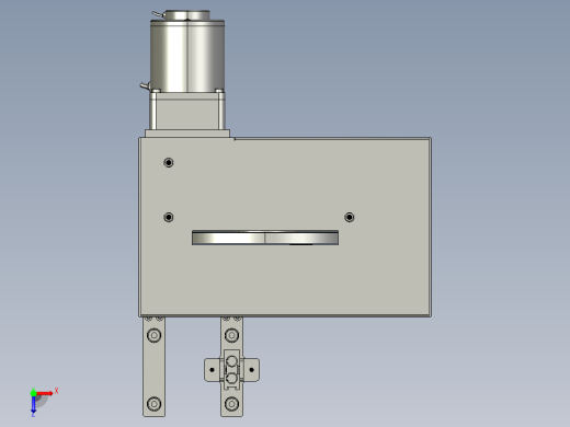 吸盘式多自由度机器人机械手机构俯视缩略图