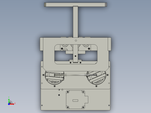 2018SOLIDWORKS1200Z激光切铝箔机构前视缩略图