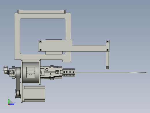 2018SOLIDWORKS1200Z激光切铝箔机构左视缩略图