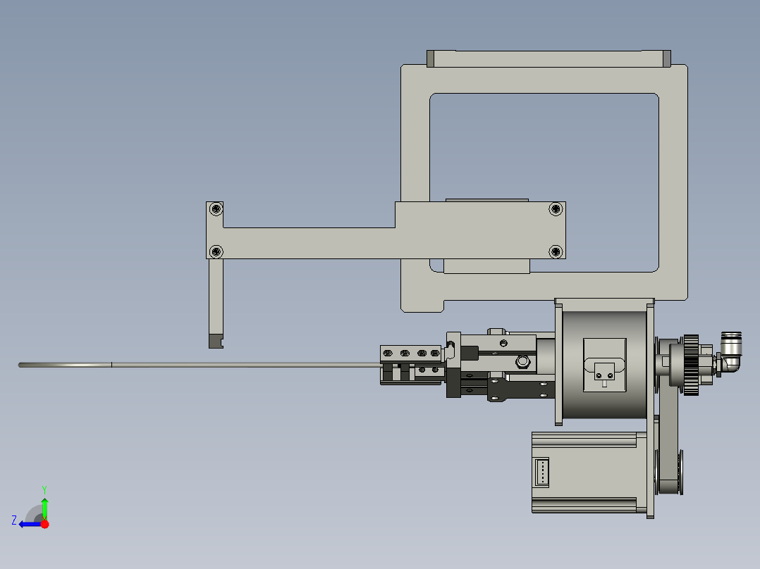 2018SOLIDWORKS1200Z激光切铝箔机构右视图