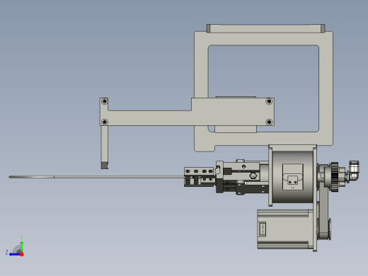 2018SOLIDWORKS1200Z激光切铝箔机构右视缩略图