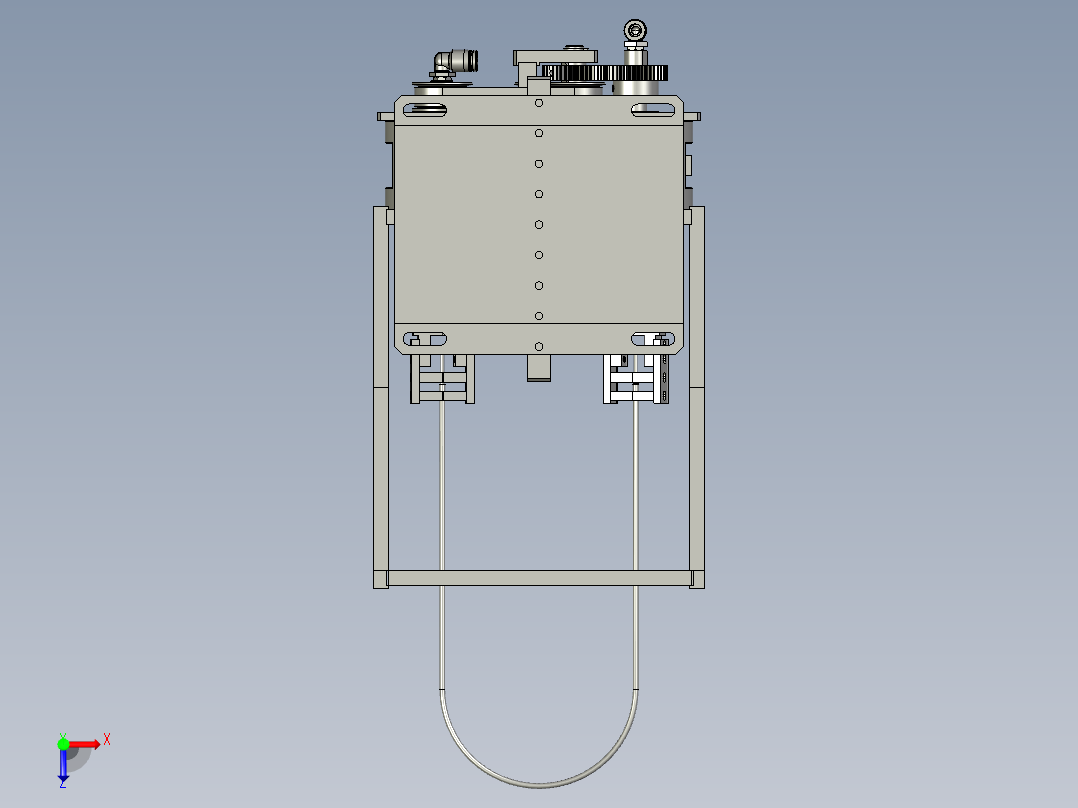 2018SOLIDWORKS1200Z激光切铝箔机构俯视图
