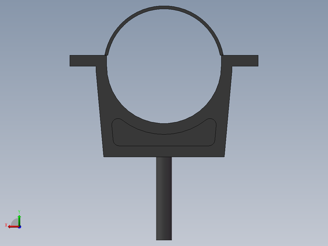 不锈钢管夹-UPVC DN15-DN100后视图