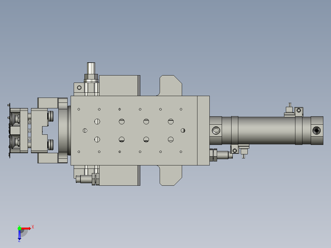 SP下料旋转组件俯视图