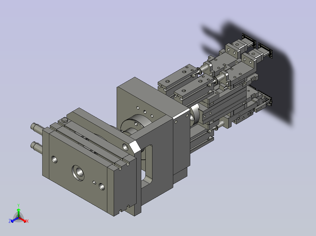 旋转取放组件-LX181正等轴测图