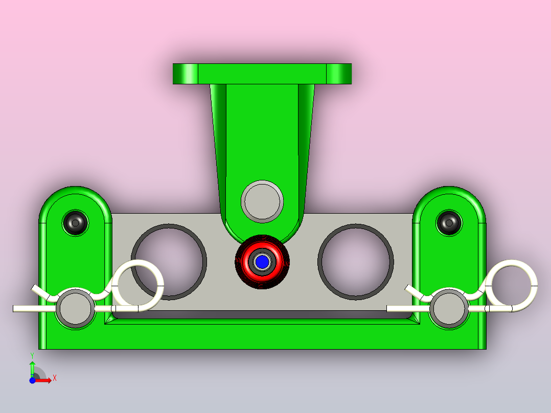 用于水平载荷测量的称重传感器安装支架Alfa M-10T前视图