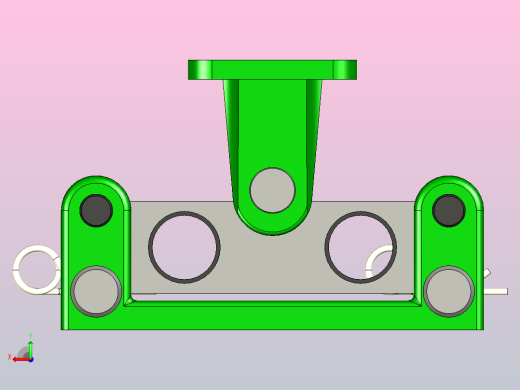 用于水平载荷测量的称重传感器安装支架Alfa M-10T后视缩略图