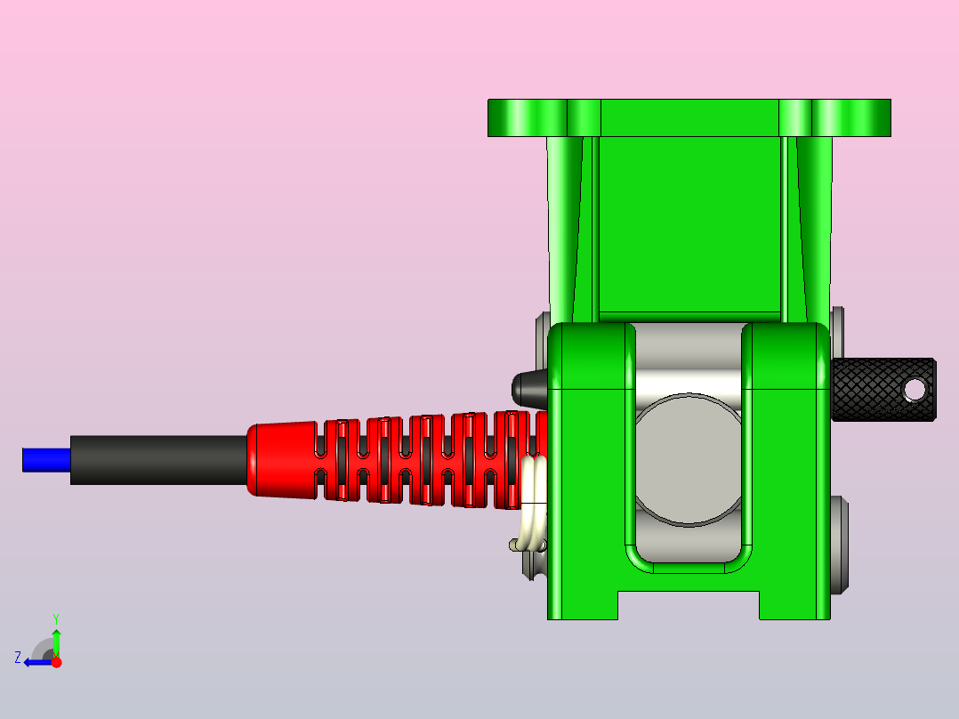 用于水平载荷测量的称重传感器安装支架Alfa M-10T右视图