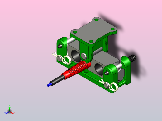 用于水平载荷测量的称重传感器安装支架Alfa M-10T正等轴测缩略图