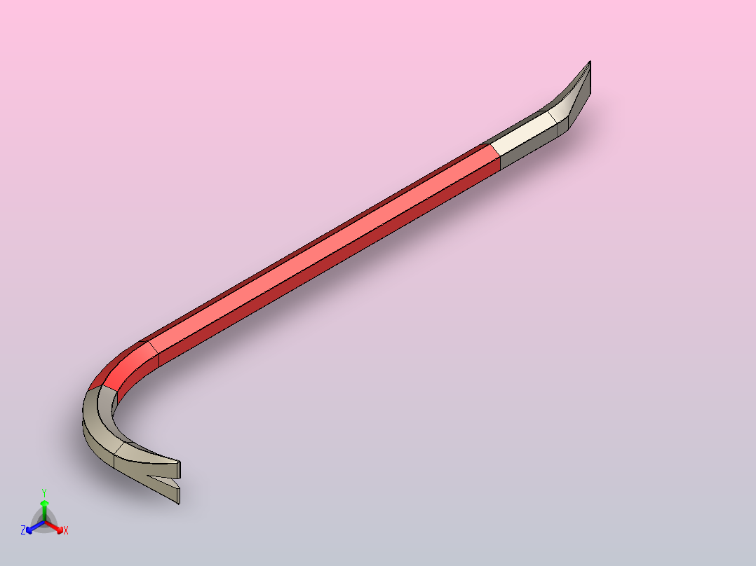 撬棍正等轴测图