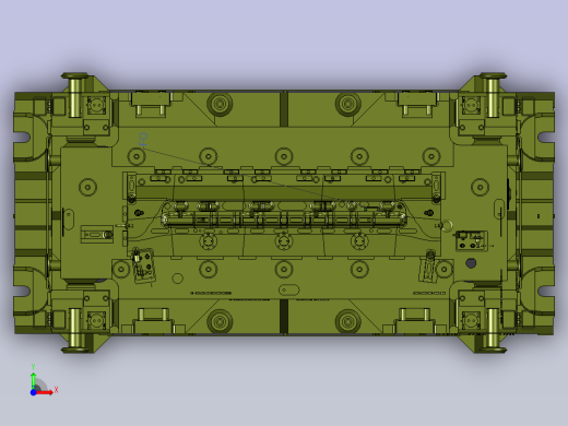 练习大型铸造模前视缩略图