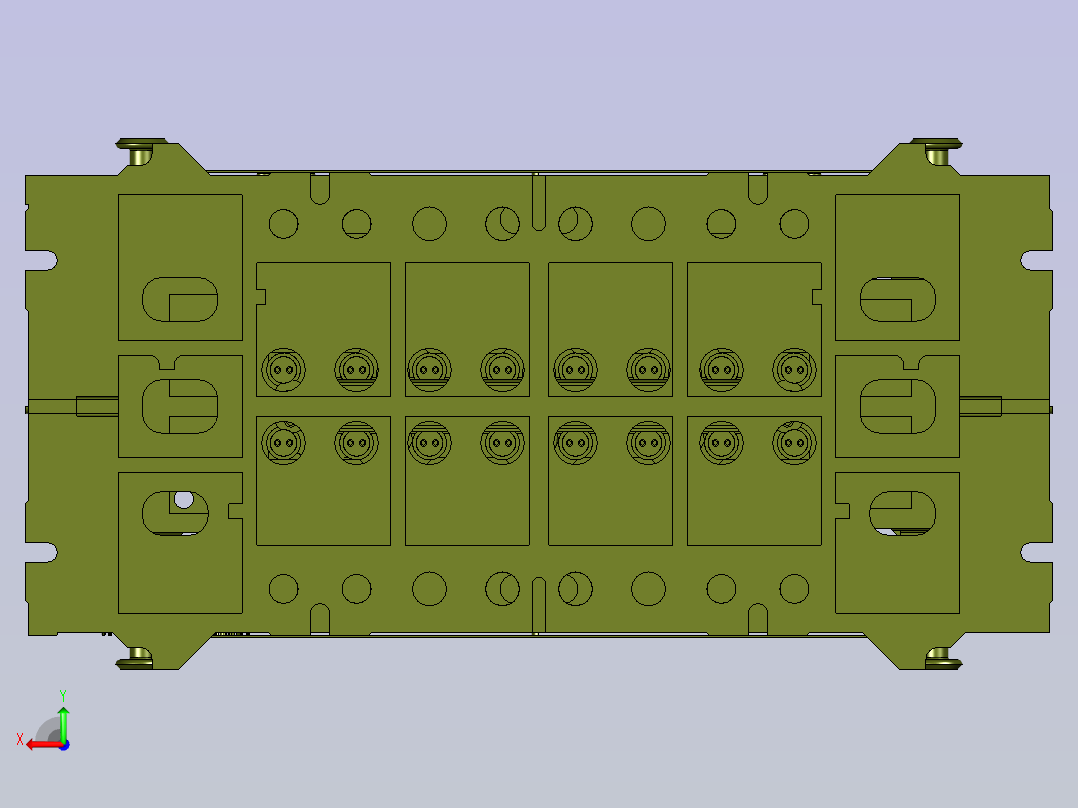 练习大型铸造模后视图