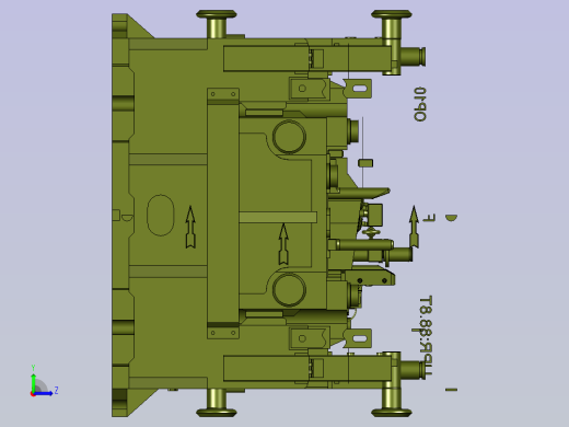 练习大型铸造模左视缩略图