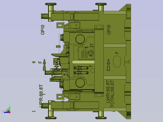 练习大型铸造模右视缩略图