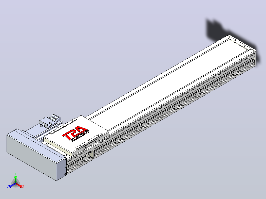 滚珠丝杠直线轴带导轨全封闭TPA-HCR-110D-1610C-L550-ML-C-P40-N3主视图