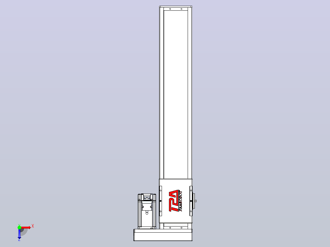 滚珠丝杠直线轴带导轨全封闭TPA-HCR-110D-1610C-L550-ML-C-P40-N3俯视图
