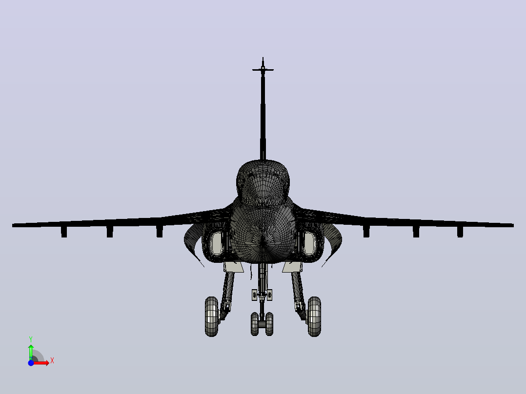 HAL TEJAS LCA飞机前视图