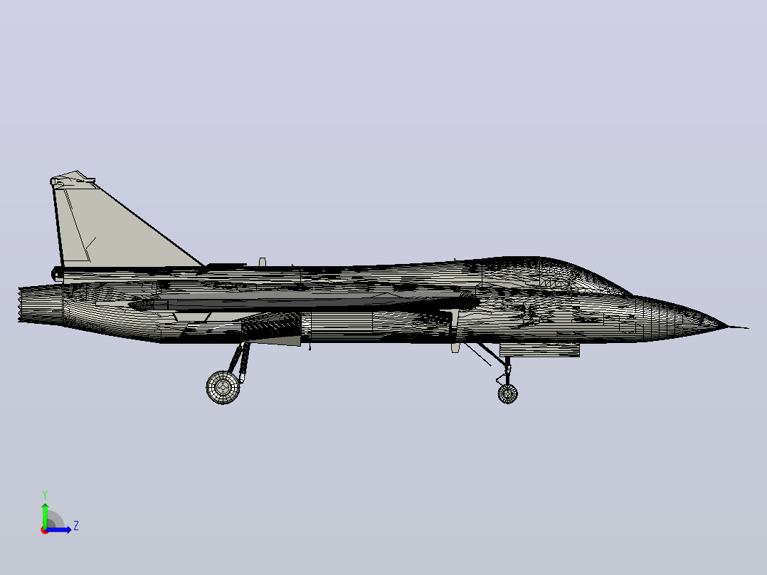 HAL TEJAS LCA飞机左视图