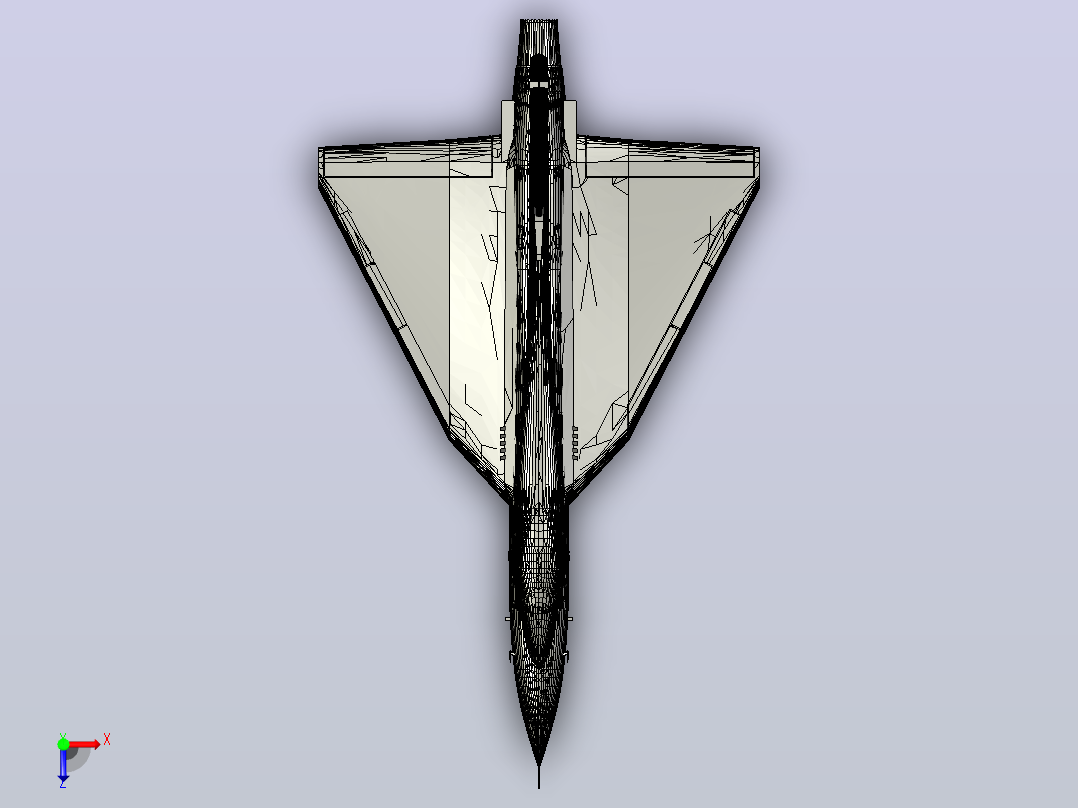 HAL TEJAS LCA飞机俯视图