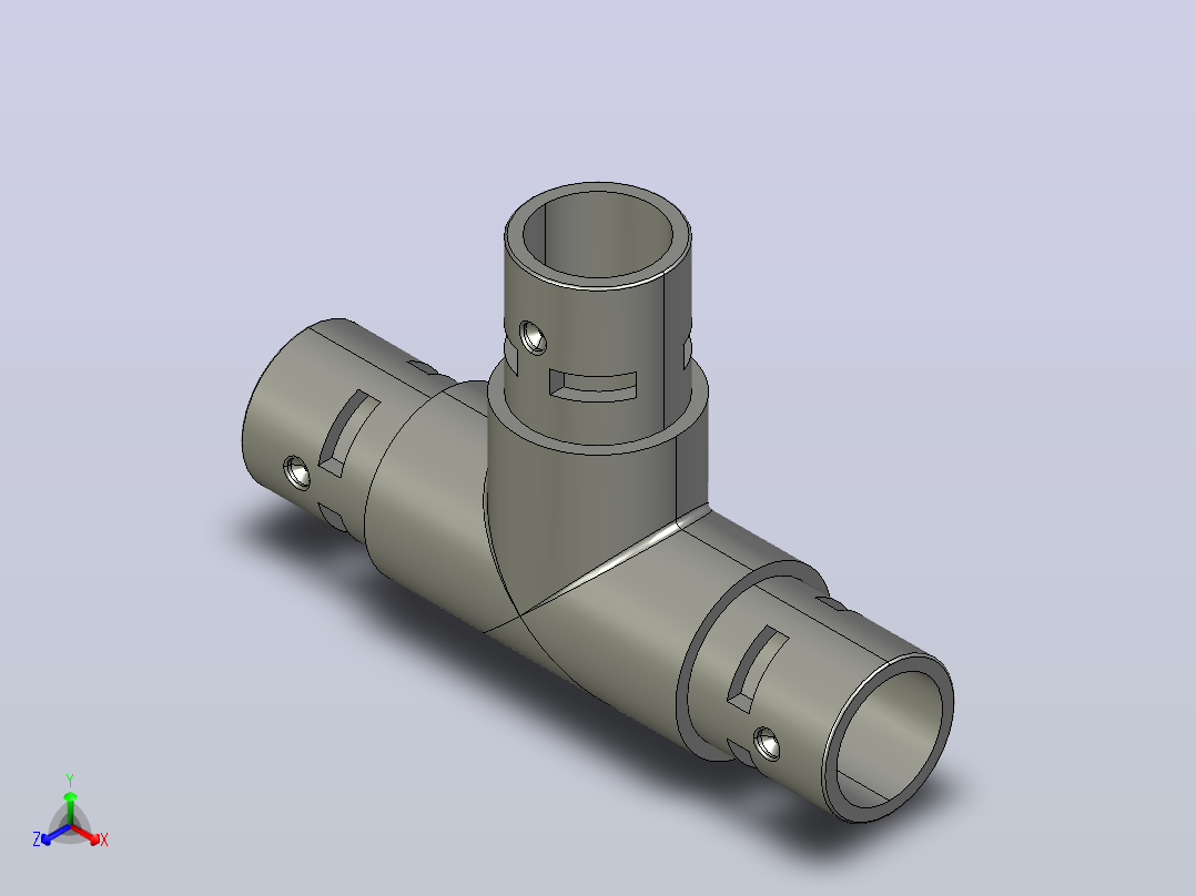 T型三通[J40-A04]主视图