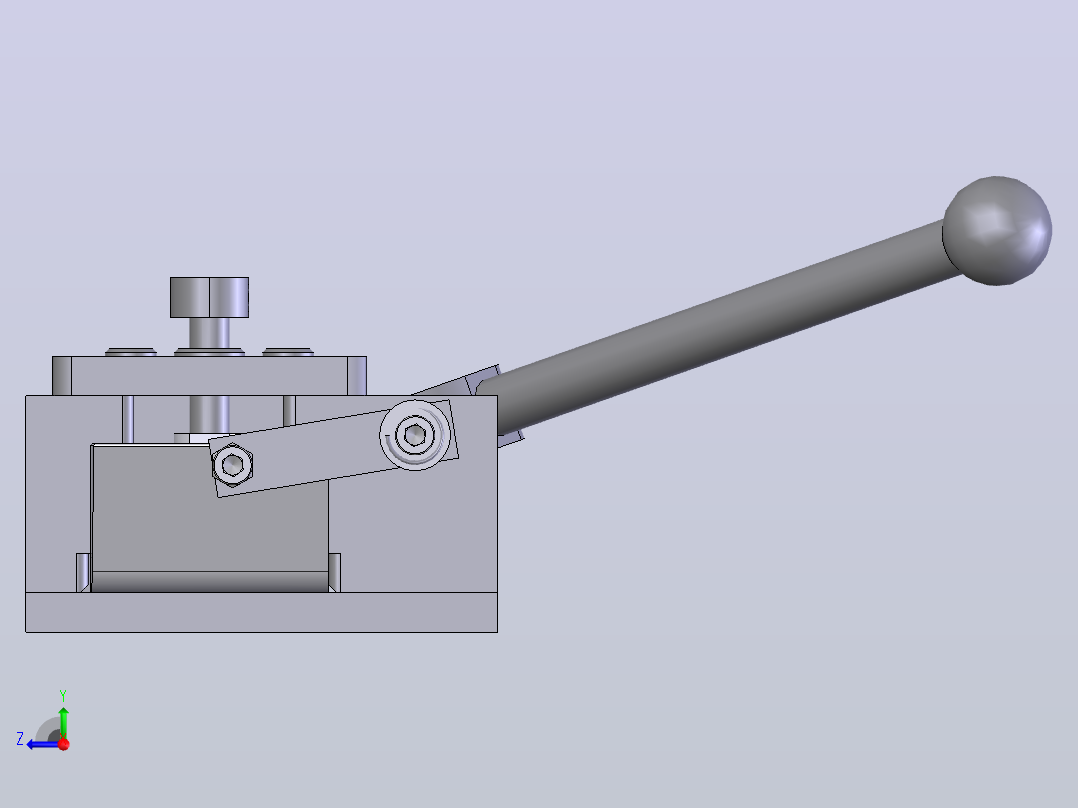 G-170 171钻孔攻丝夹具前视图