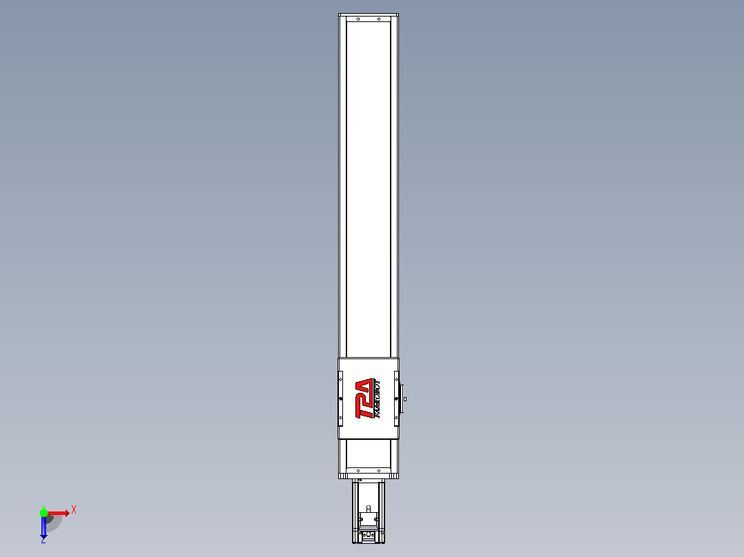 滚珠丝杠直线轴带导轨全封闭TPA-HCR-110D-1610C-L600-M-Y-P40-N3俯视图