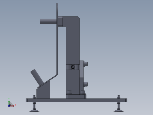 工件的孔位置检查夹具前视缩略图