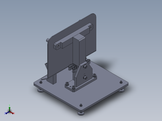 工件的孔位置检查夹具正等轴测缩略图