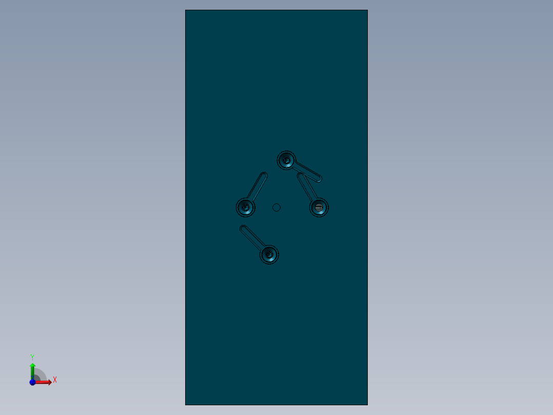 汽车生产线夹具2前视图