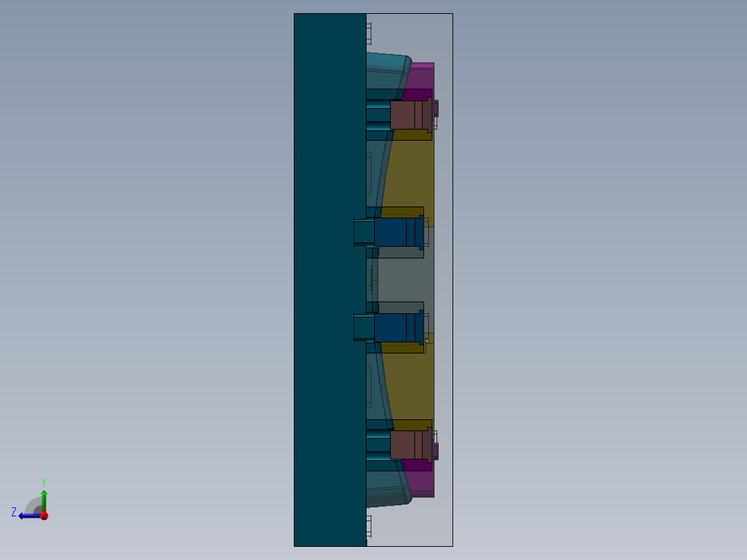 汽车生产线夹具2右视图