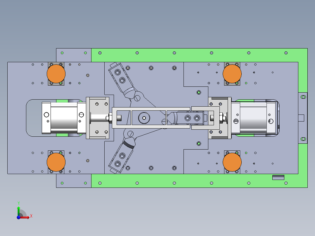 三爪夹具升降平台前视图