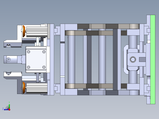 三爪夹具升降平台右视缩略图