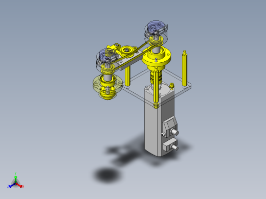 工件任意角度旋转（2个同时）机构