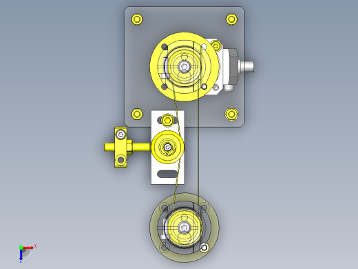 工件任意角度旋转（2个同时）机构俯视缩略图
