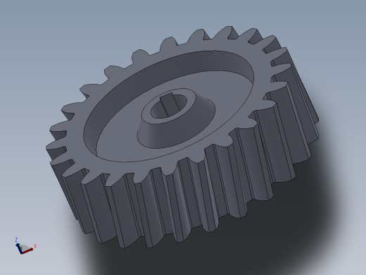 斜齿轮3D模型