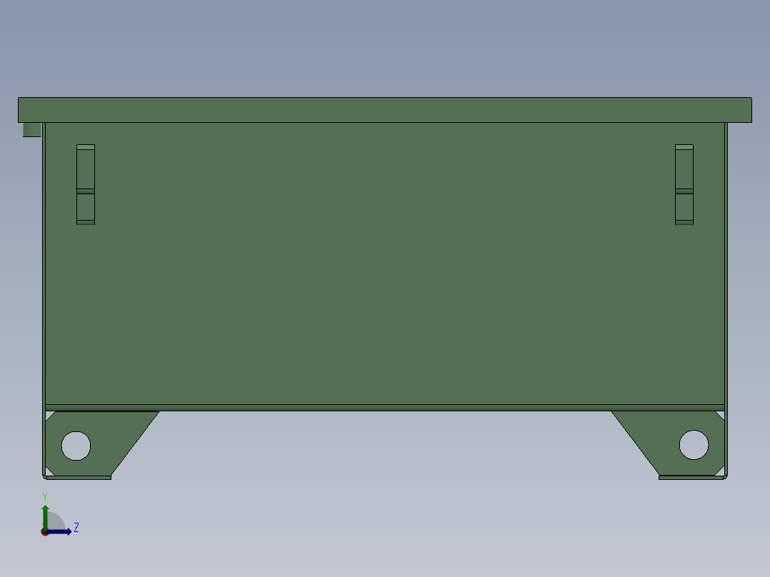 液压油箱左视图