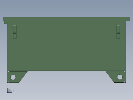 液压油箱左视缩略图