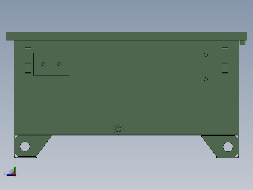 液压油箱右视图