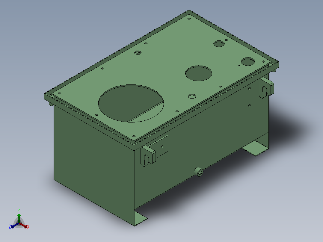 液压油箱正等轴测图