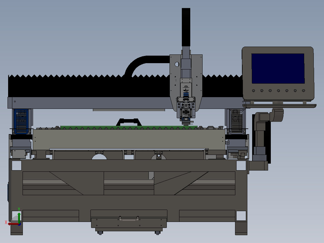ZDH-QG-003 激光切割机后视图