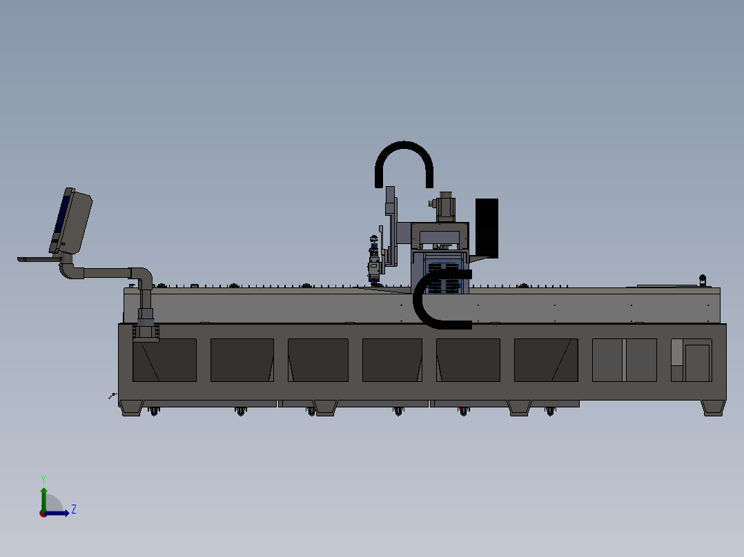 ZDH-QG-003 激光切割机左视图
